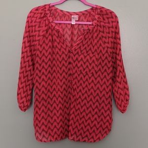 Sheer chevron shirty